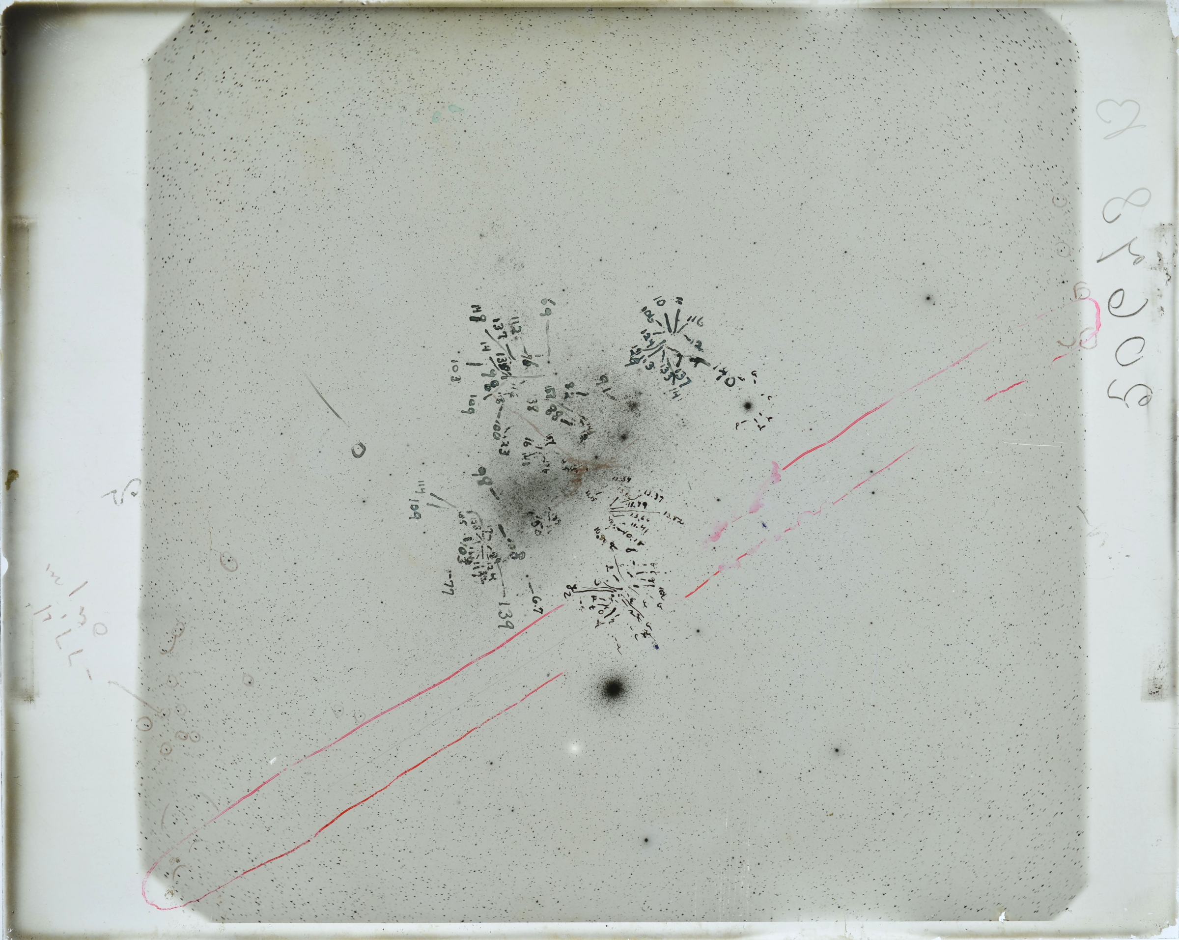 glass plate of stars