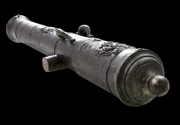 large decorated cannon