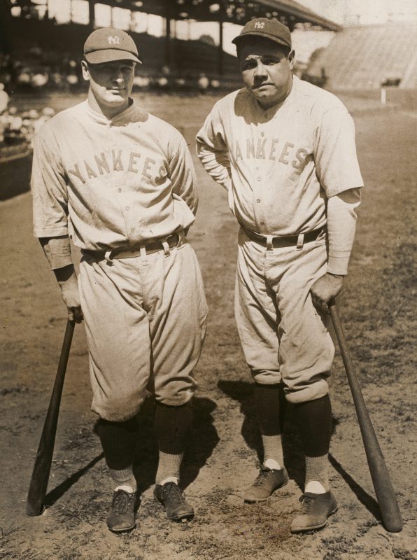 Lou Gehrig and Babe Ruth by unidentified artist, gelatin silver print, c. 1931 (National Portrait Gallery, Smithsonian Institution)