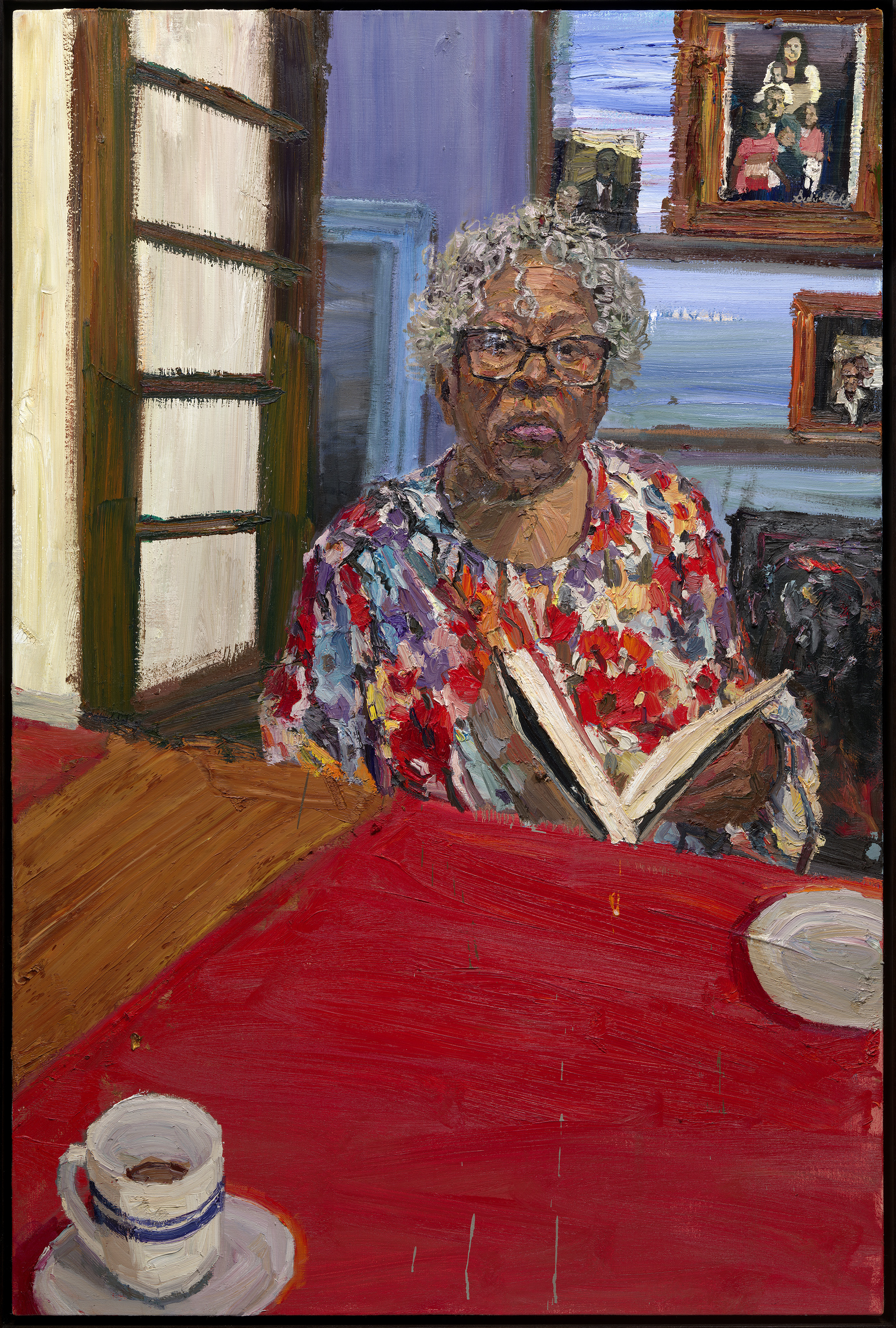 portrait woman painting