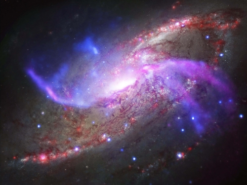 swirling spiral galaxy