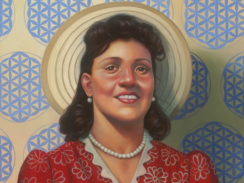 Cropped portrait of Henriette Lacks