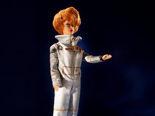 This Barbie doll dressed in the Miss Astronaut outfit (1965) 