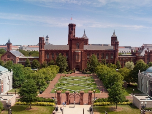 aerial view of the Castle and garden