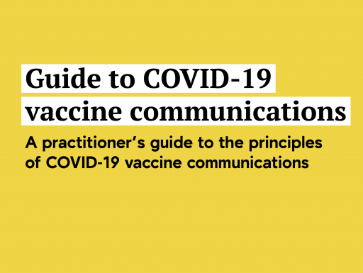 Guide to COVID-19 Vaccine Communications cover