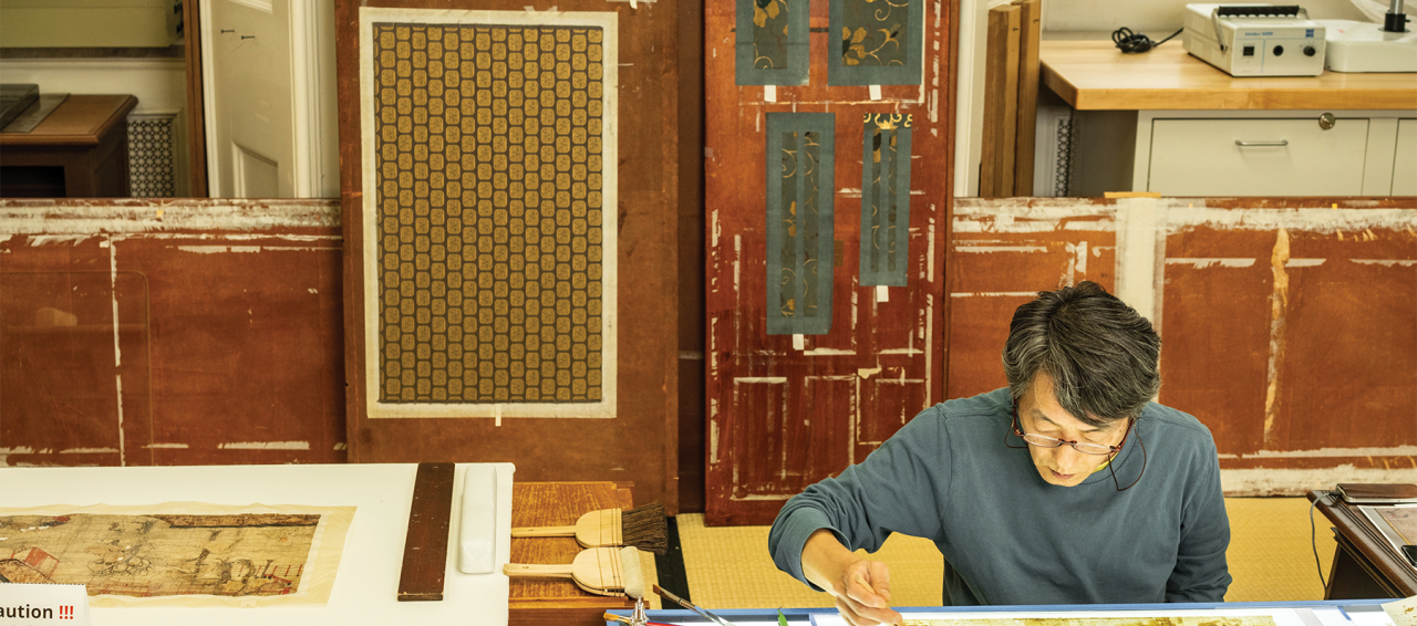 Jiro Ueda’s meticulous process for conserving Japanese artworks in the museum’s collection