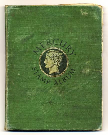 Cover of green stamp album