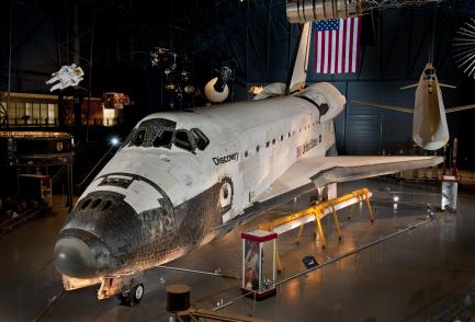 Space Shuttle Discovery located at the Steven F. Udvar-Hazy Center