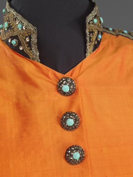 Marian Anderson concert ensemble, collar detail