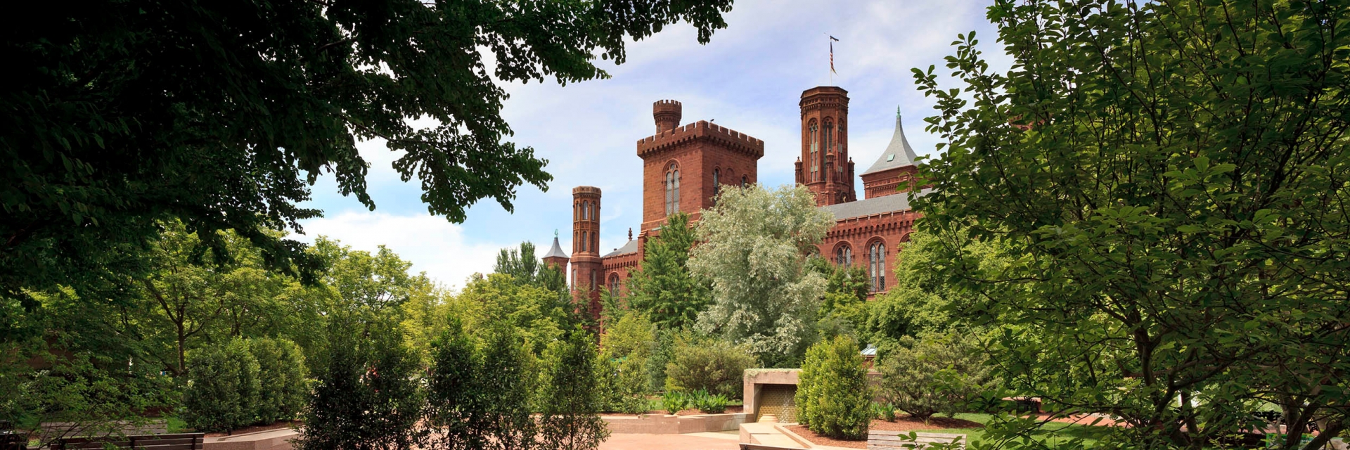 View of Castle through trees