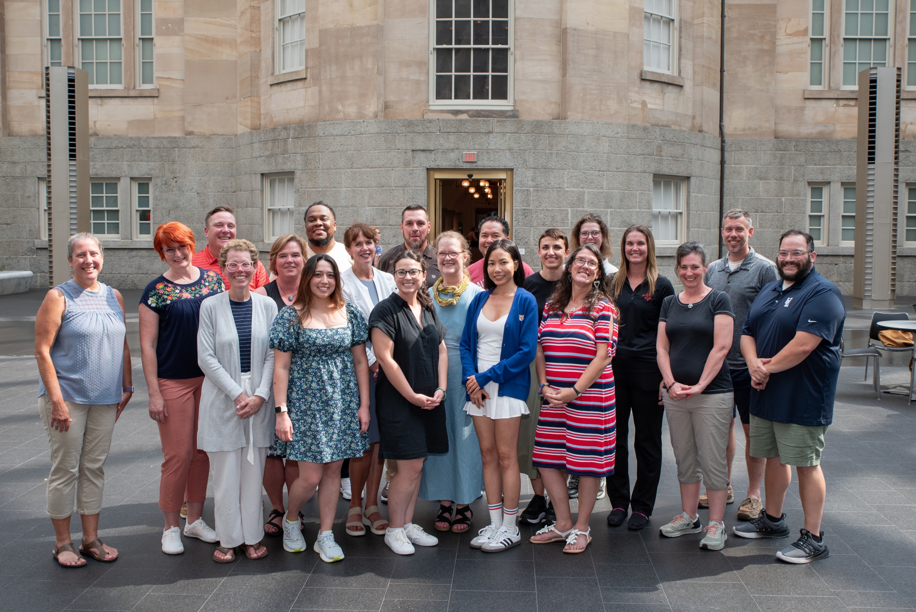 Democracy in Dialogue Cohort 1 Educators gathered for a group photograph.